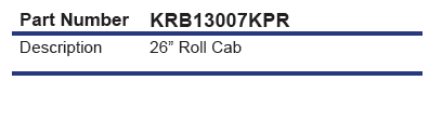 BLUE-POINT KRB13007KPR Roller Tool Cabinet 26 Inch (BLUE-POINT) - Yew Aik (S) Pte Ltd