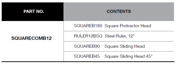 BLUE-POINT SQUARECOMB12 Combination Measuring Set (BLUE-POINT) - Premium Combination Measuring Set from BLUE-POINT - Shop now at Yew Aik.