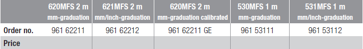 BMI 620MFS 2m Metal Ruler 1.4mm Thick (BMI Tools) - Premium Metal Ruler from BMI - Shop now at Yew Aik.