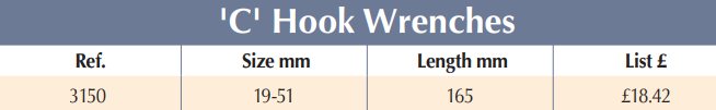 BRITOOL 3150 C Hook Wrench 19-51 mm (BRITOOL) - Premium Hook Wrench from BRITOOL - Shop now at Yew Aik.