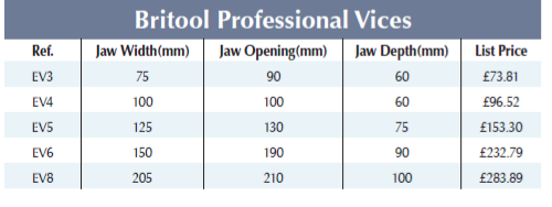 BRITOOL EV Bench Vice Britool Professional (BRITOOL) - Premium Bench Vice from BRITOOL - Shop now at Yew Aik.