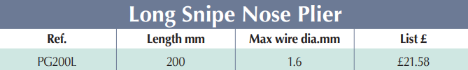 BRITOOL PG200L Long Snipe Nose Plier 200 mm (BRITOOL) - Premium Snipe Nose from BRITOOL - Shop now at Yew Aik.