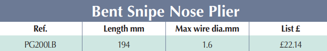 BRITOOL PG200LB Bent Snipe Nose Plier 194 mm (BRITOOL) - Premium Snipe Nose from BRITOOL - Shop now at Yew Aik.