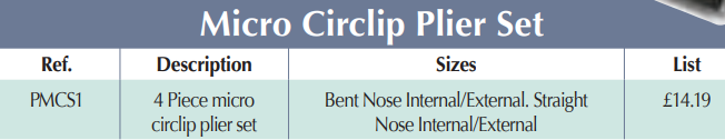 BRITOOL PMCS1 4 Piece Micro Circlip Plier Set (BRITOOL) - Premium Plier Set from BRITOOL - Shop now at Yew Aik.