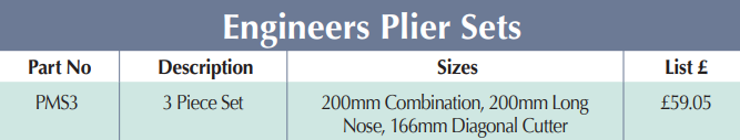 BRITOOL PMS3 3 Piece Set Engineers Plier Set (BRITOOL) - Premium Plier Set from BRITOOL - Shop now at Yew Aik.