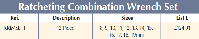 BRITOOL RRJMSET1 12 Piece Ratcheting Combination Wrench Set - Premium Combination Wrench Set from BRITOOL - Shop now at Yew Aik.