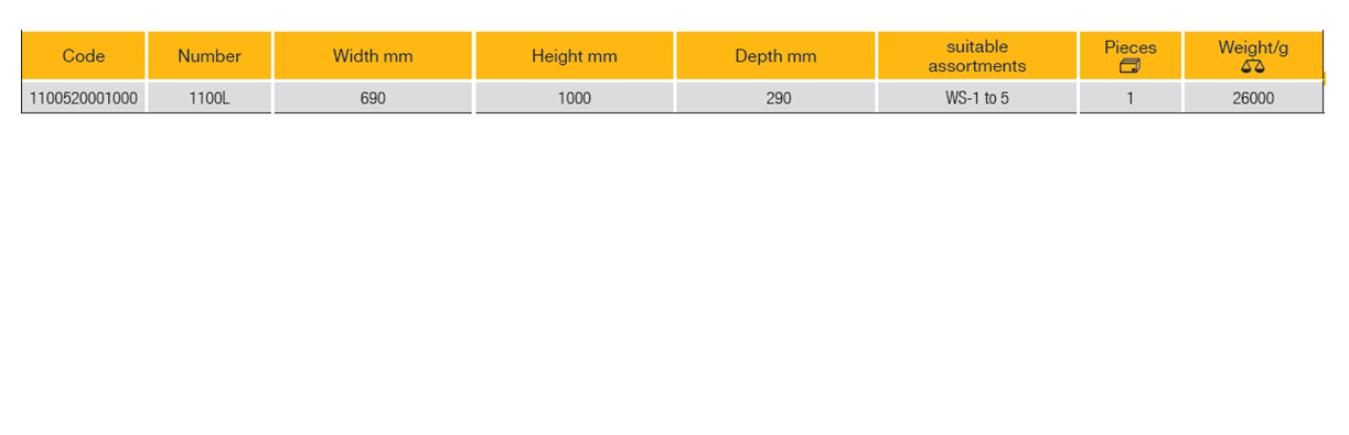 ELORA 1100L Tool Cabinet 690 x 1000 mm (ELORA Tools) - Premium Tool Cabinet from ELORA - Shop now at Yew Aik.