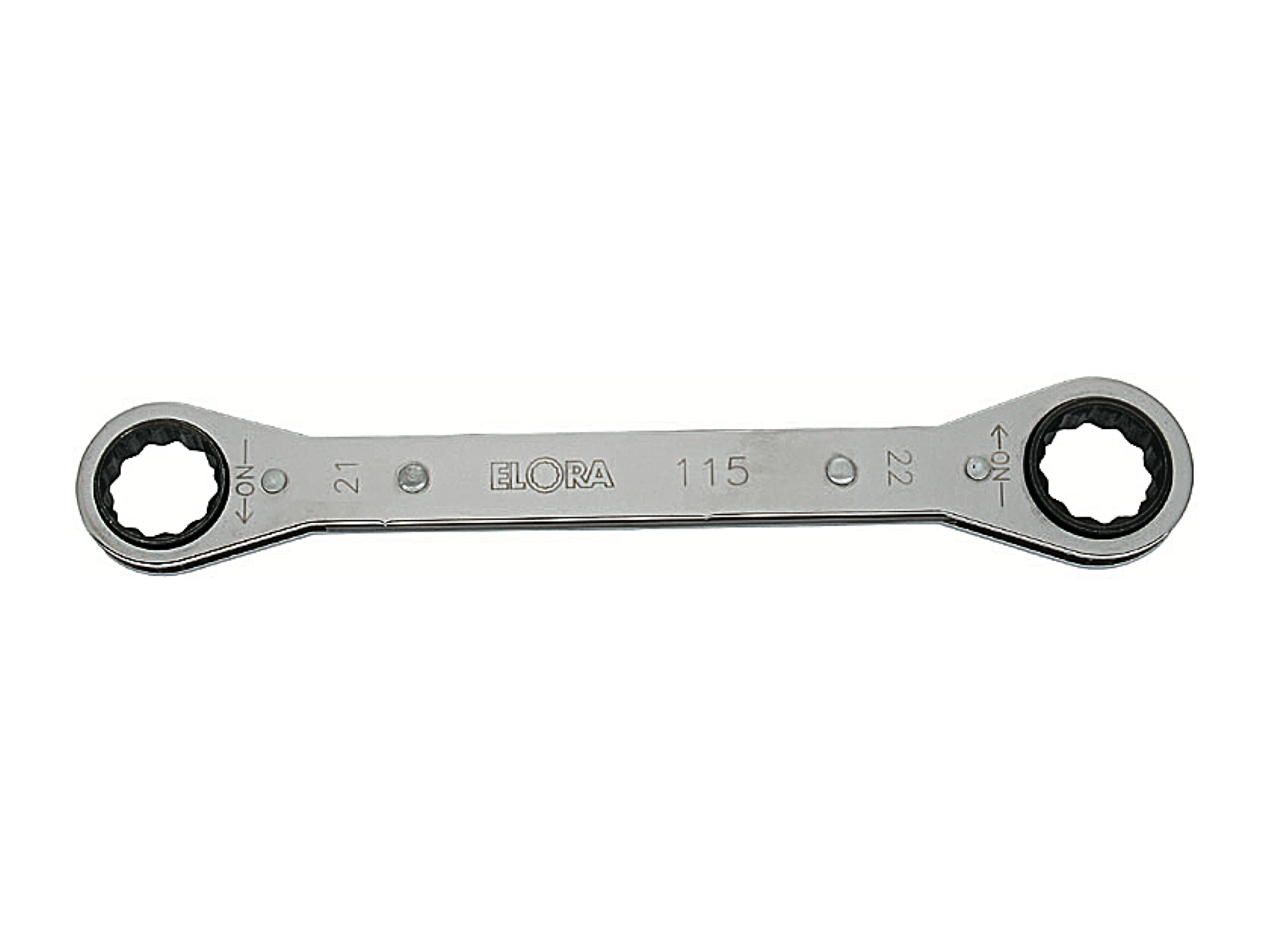 ELORA 115 Ratchet Ring Spanner, Straight (ELORA Tools) - Premium Ratchet Ring Spanner from ELORA - Shop now at Yew Aik.