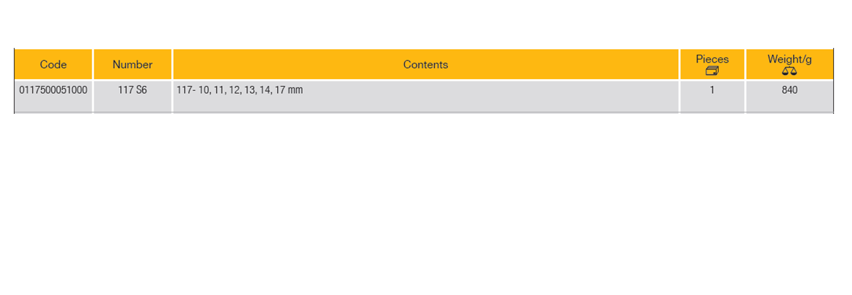 ELORA 117 S6 Ring Ratchet Spanner Set, Hinged (ELORA Tools) - Premium Ring Ratchet Spanner Set from ELORA - Shop now at Yew Aik.