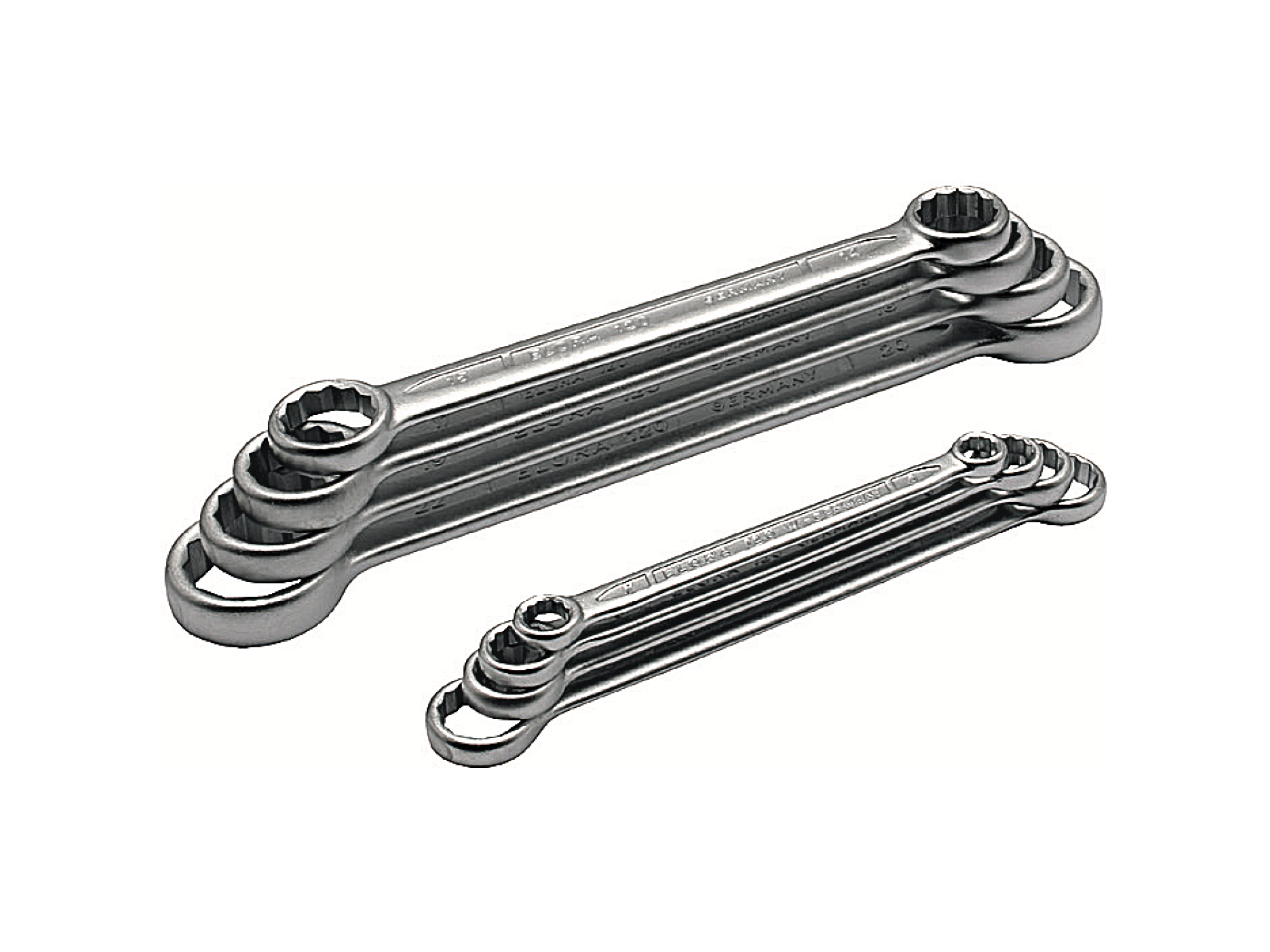 ELORA 120S Double Ended Ring Spanner Set, Straight (ELORA Tools) - Premium Double Ended Ring Spanner from ELORA - Shop now at Yew Aik.