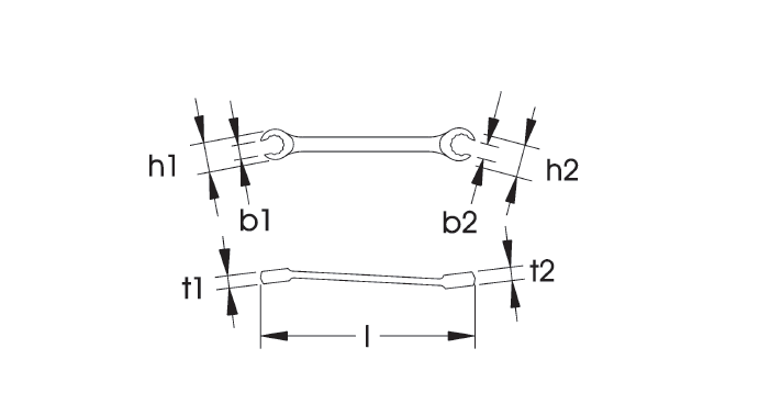 ELORA 121 Open Ended Spanner Metric (ELORA Tools) - Premium Open Ended Spanner Metric from ELORA - Shop now at Yew Aik.