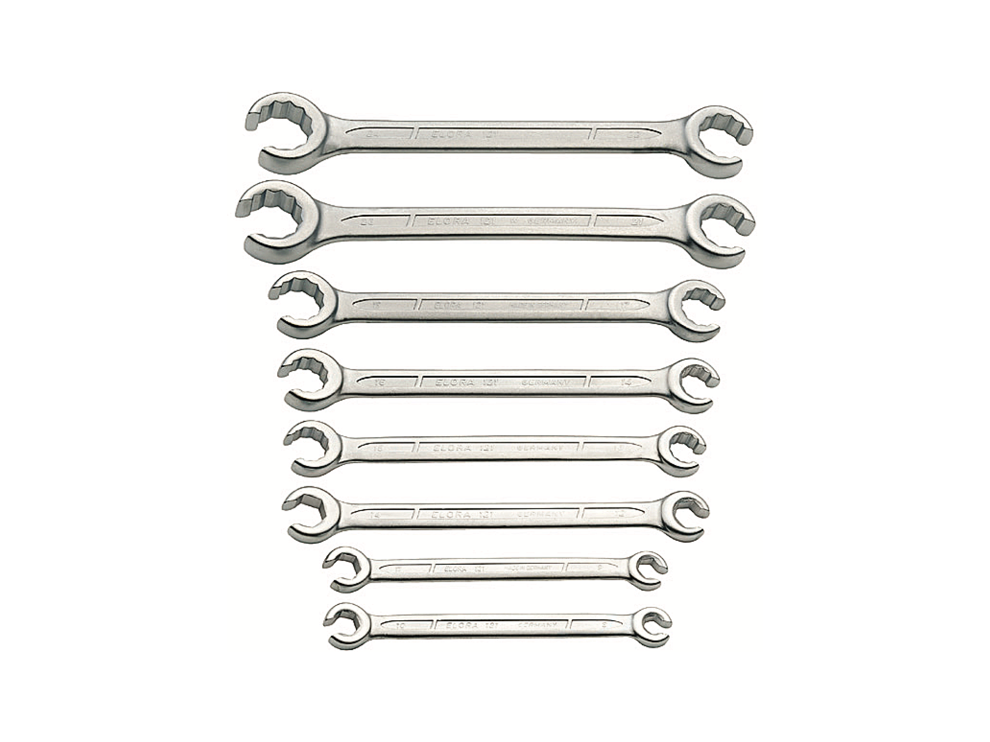 ELORA 121S8M Flare Nut Open Ended Spanner Set (ELORA Tools) - Premium Flare Nut Open Ended Spanner Set from ELORA - Shop now at Yew Aik.