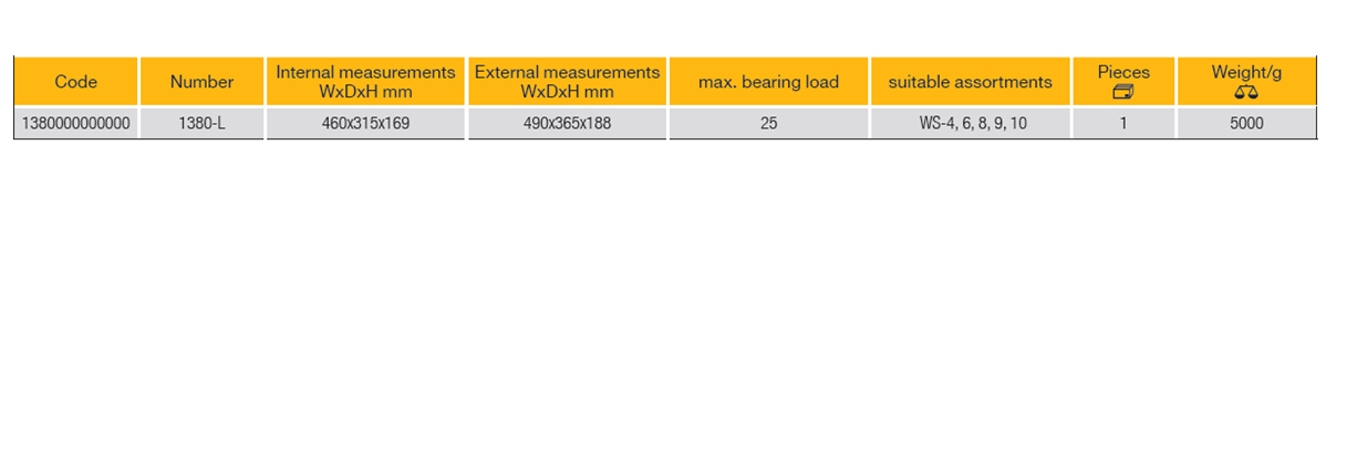 ELORA 1380-L Hard Protective Case (ELORA Tools) - Premium Hard Protective Case from ELORA - Shop now at Yew Aik.