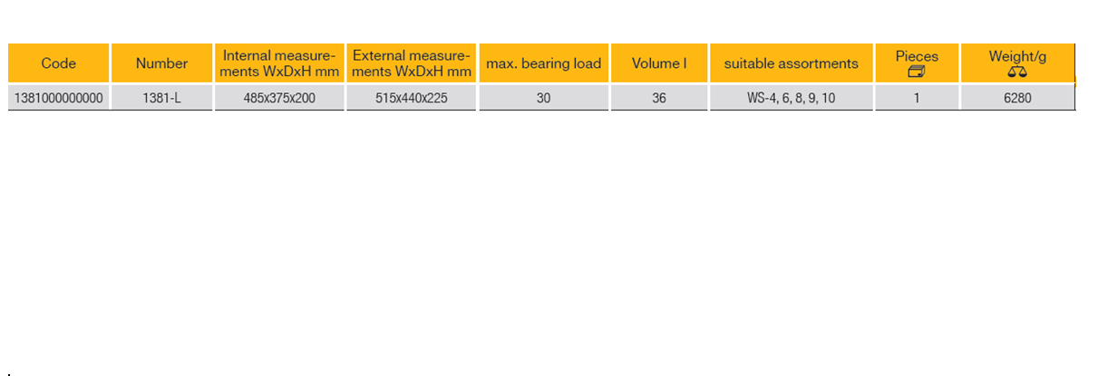ELORA 1381-L Hard Protective Trolley Case (ELORA Tools) - Premium Hard Protective Trolley Case from ELORA - Shop now at Yew Aik.