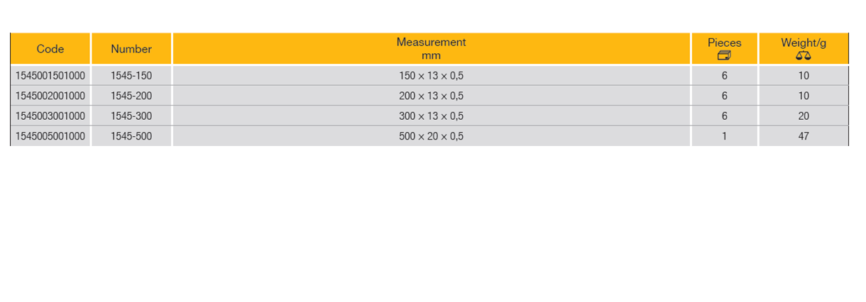 ELORA 1545 Flexible Steel Rule (ELORA Tools) - Premium Steel Rule from ELORA - Shop now at Yew Aik.