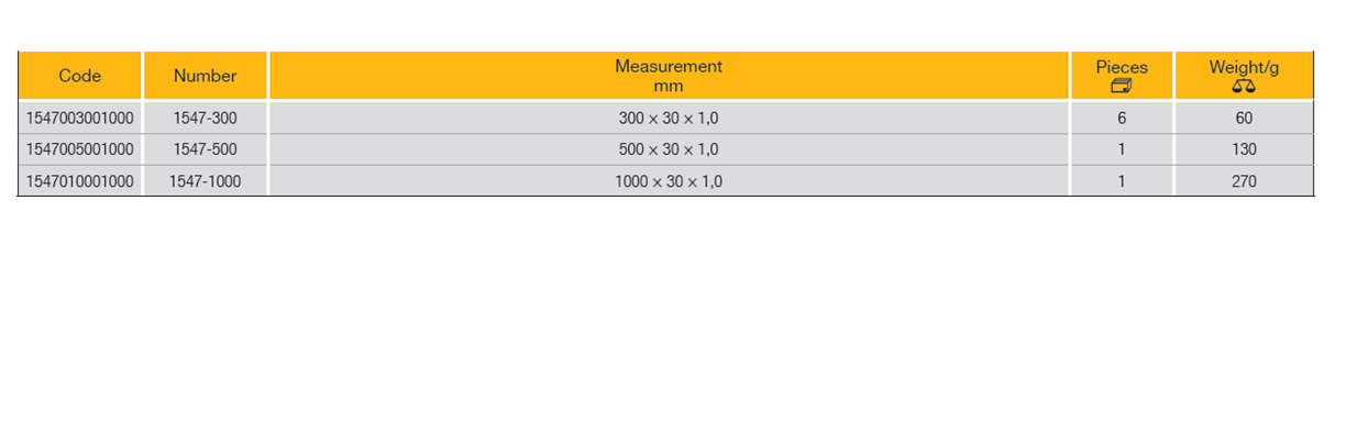 ELORA 1547 Flexible Steel Rule (ELORA Tools) - Premium Steel Rule from ELORA - Shop now at Yew Aik.