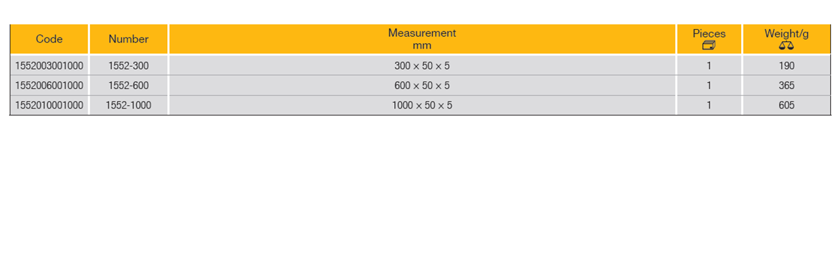 ELORA 1552 Aluminium Ruler (ELORA Tools) - Premium Aluminium Ruler from ELORA - Shop now at Yew Aik.