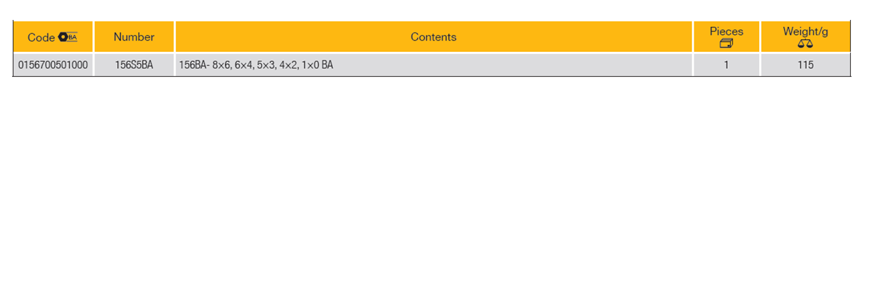 ELORA 156S5BA Midget Open Ended Spanner Set (Elora Tools) - Premium Midget Open Ended Spanner Set from ELORA - Shop now at Yew Aik.