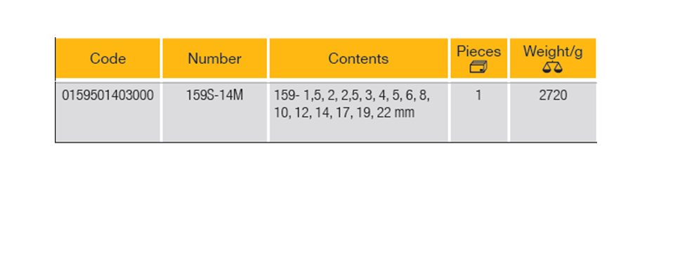 ELORA 159S-14M Hexagon Key Set Metric (ELORA Tools) - Premium Hexagon Key Set from ELORA - Shop now at Yew Aik.
