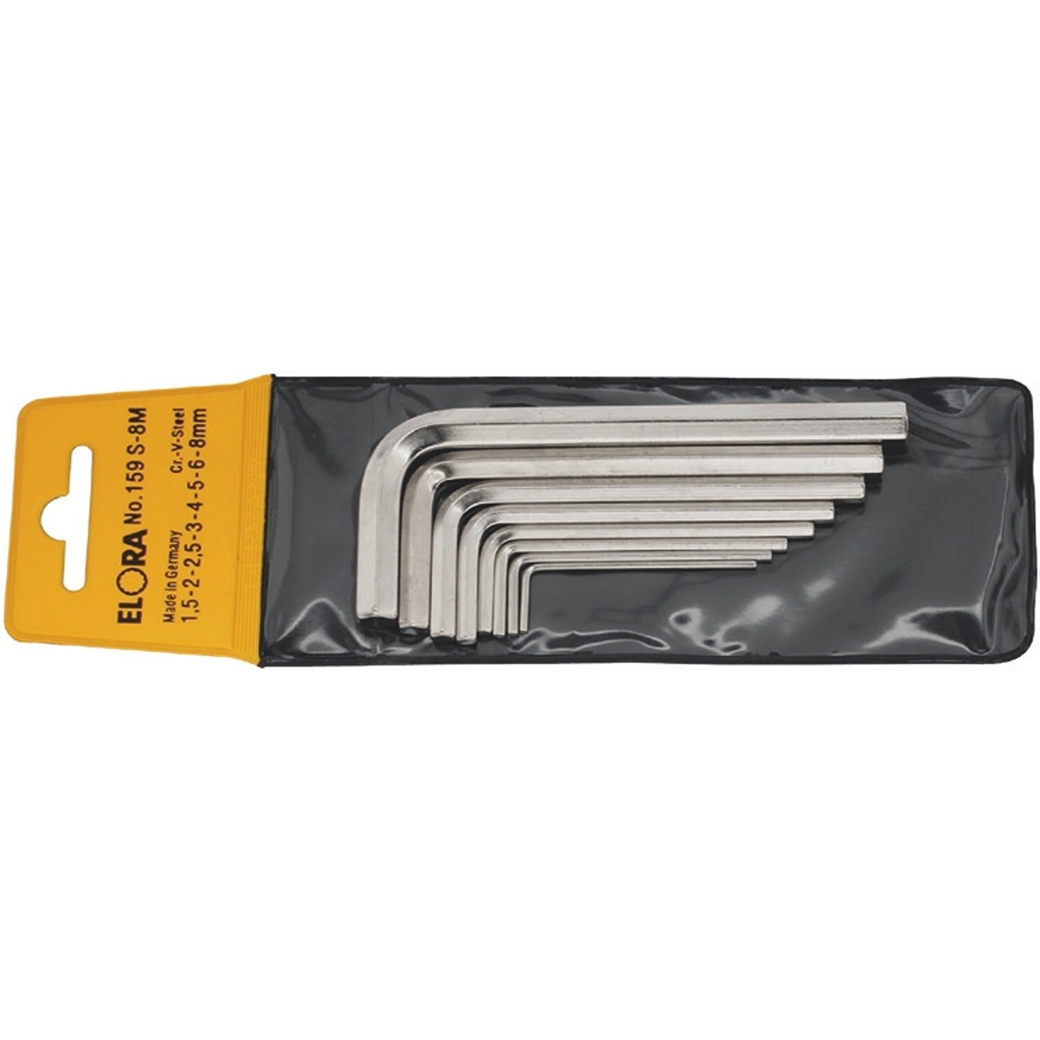 ELORA 159S-8A/10A Hexagon Key Set Inches (ELORA Tools) - Premium Hexagon Key Set from ELORA - Shop now at Yew Aik.