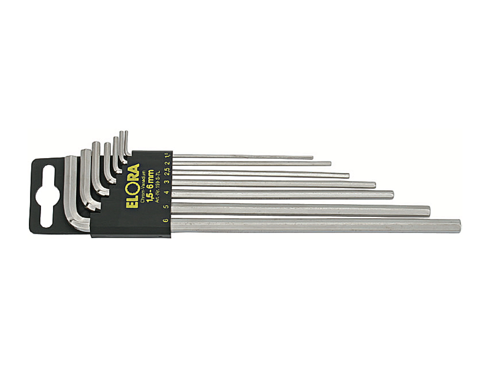 ELORA 159S-L Hexagon Key Set, Extra Long Metric (ELORA Tools) - Premium Hexagon Key Set from ELORA - Shop now at Yew Aik.