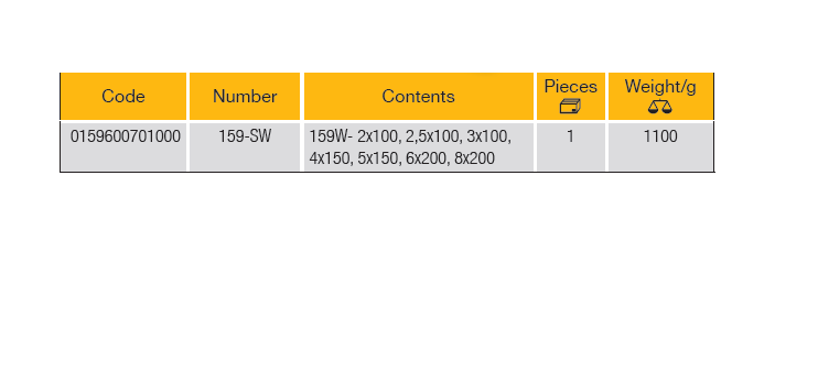 ELORA 159SW Hexagon Key Set (ELORA Tools) - Premium Hexagon Key Set from ELORA - Shop now at Yew Aik.