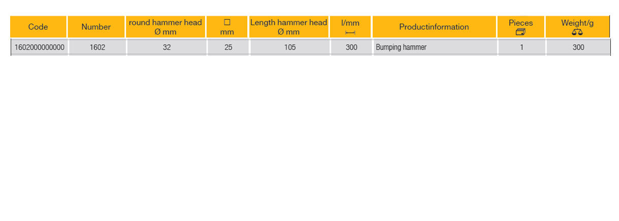 ELORA 1602 Bodywork Bumping Hammer 32mm (ELORA Tools) - Premium Bodywork Bumping Hammer from ELORA - Shop now at Yew Aik.