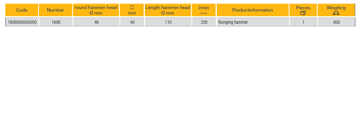 ELORA 1606 Bodywork Bumping Hammer 46mm (ELORA Tools) - Premium Bodywork Bumping Hammer from ELORA - Shop now at Yew Aik.