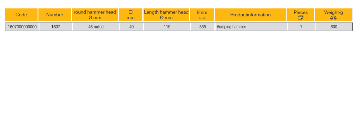 ELORA 1607 Bodywork Bumping Hammer Milled 46mm (ELORA Tools) - Premium Bodywork Bumping Hammer from ELORA - Shop now at Yew Aik.