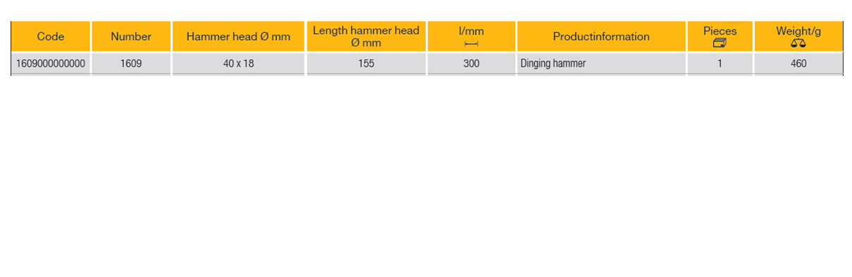 ELORA 1609 Bodywork Embossing Hammer 155mm (ELORA Tools) - Premium Embossing Hammer from ELORA - Shop now at Yew Aik.