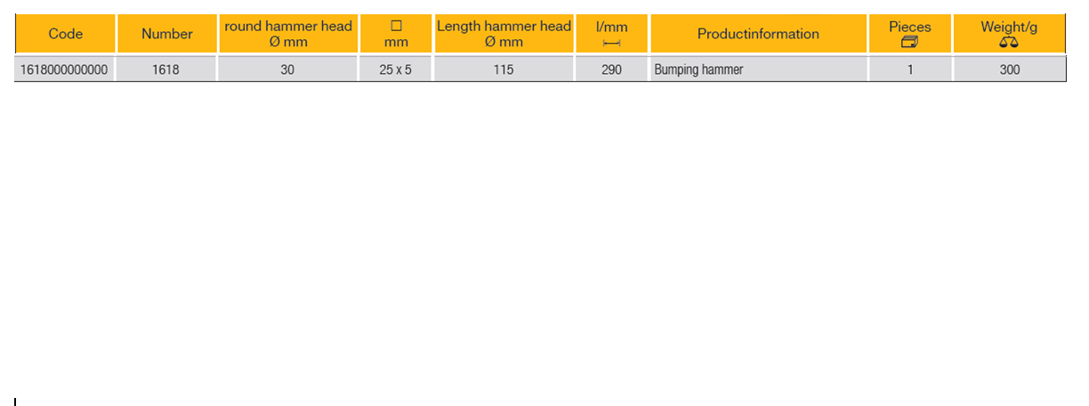 ELORA 1618 Bodywork Bumping Hammer 115mm (ELORA Tools) - Premium Bodywork Bumping Hammer from ELORA - Shop now at Yew Aik.