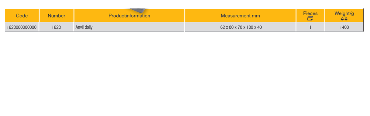 ELORA 1623 Bodywork Anvil Dolly For Hand Anvil - Premium Bodywork Anvil Dolly from ELORA - Shop now at Yew Aik.