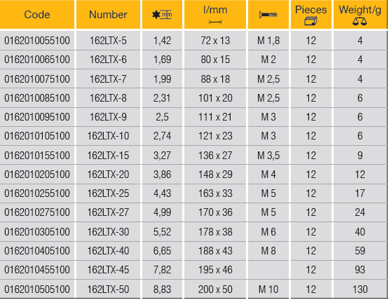 ELORA 162LTX Torx Key, Long (ELORA Tools) - Premium Torx Key from ELORA - Shop now at Yew Aik.