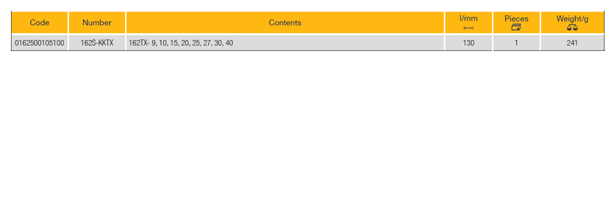 ELORA 162S-KKTX Torx Key Set (ELORA Tools) - Premium Torx Key Set from ELORA - Shop now at Yew Aik.