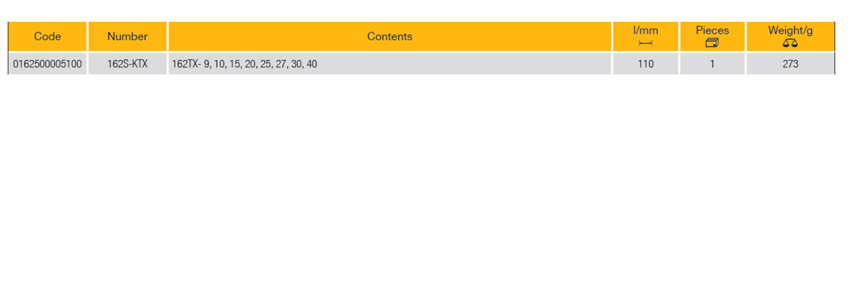 ELORA 162S-KTX Torx Key Set (ELORA Tools) - Premium Torx Key Set from ELORA - Shop now at Yew Aik.