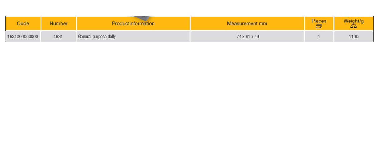 ELORA 1631 Bodywork General Purpose Dolly For Hand Anvil - Premium Bodywork General Purpose Dolly from ELORA - Shop now at Yew Aik.