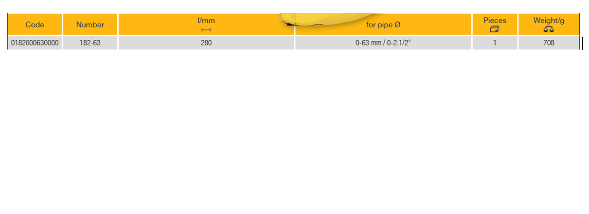 ELORA 182-63 Plastic Pipe Cutter/Scissors 0-63 mm (ELORA Tools) - Premium Pipe Cutter from ELORA - Shop now at Yew Aik.