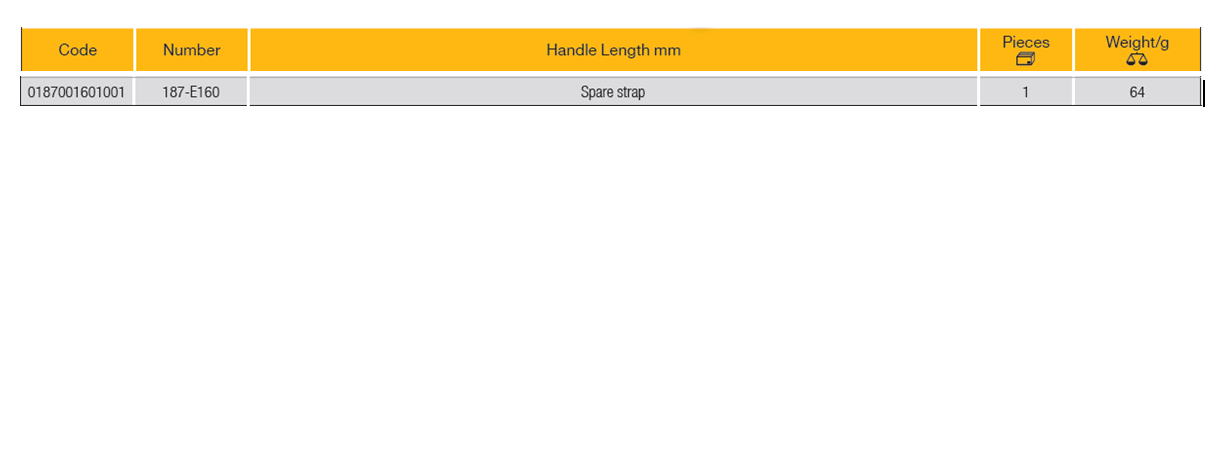 ELORA 187-E160 Strap Wrench Spare Strap (ELORA Tools) - Premium Strap Wrench from ELORA - Shop now at Yew Aik.