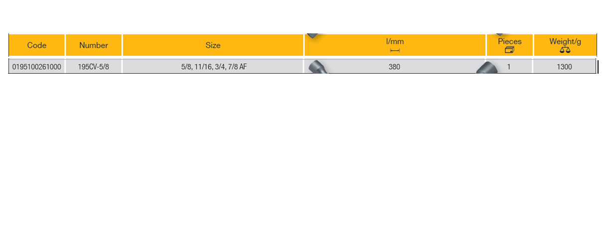 ELORA 195CV-5/8 Four Way Wheel Nut Wrench (ELORA Tools) - Premium Nut Wrench from ELORA - Shop now at Yew Aik.