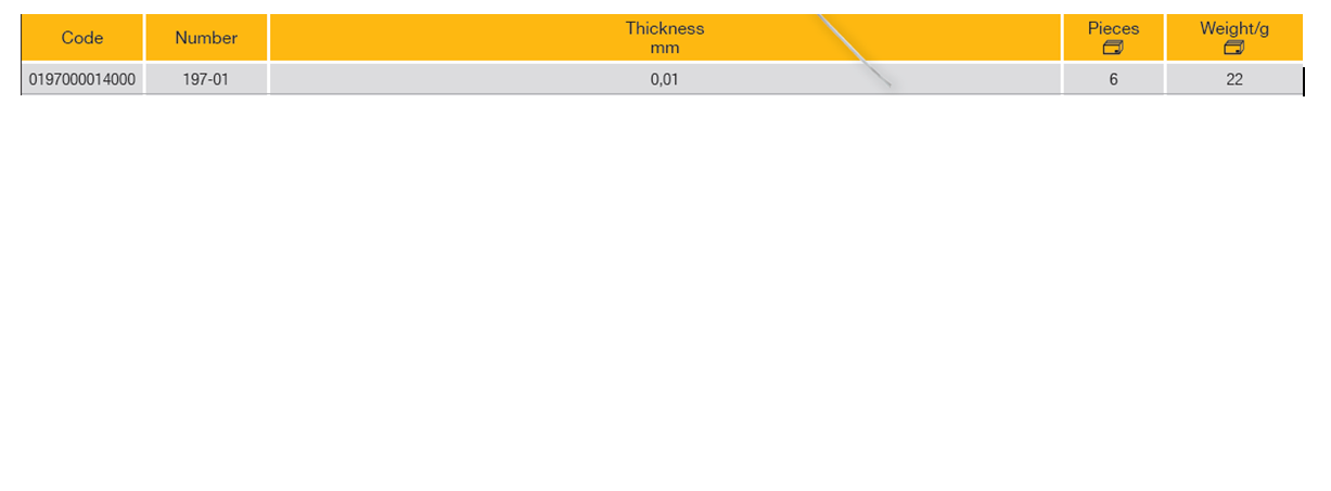 ELORA 197-01 Feeler Gauge Tape 0.01mm (ELORA Tools) - Premium Feeler Gauge Tape from ELORA - Shop now at Yew Aik.