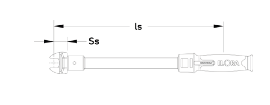 ELORA 2033-20 Torque Wrench With Rectangular Intake (ELORA Tools) - Premium Torque Wrench from ELORA - Shop now at Yew Aik.
