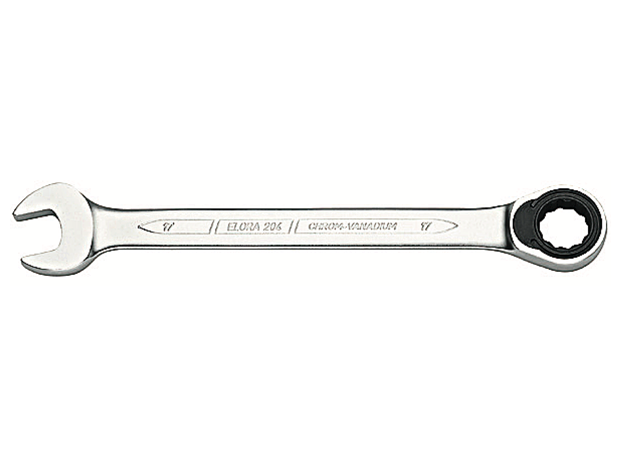 ELORA 204 Combination Spanner Ring Ratchet Metric (ELORA Tools) - Premium Combination Spanner from ELORA - Shop now at Yew Aik.