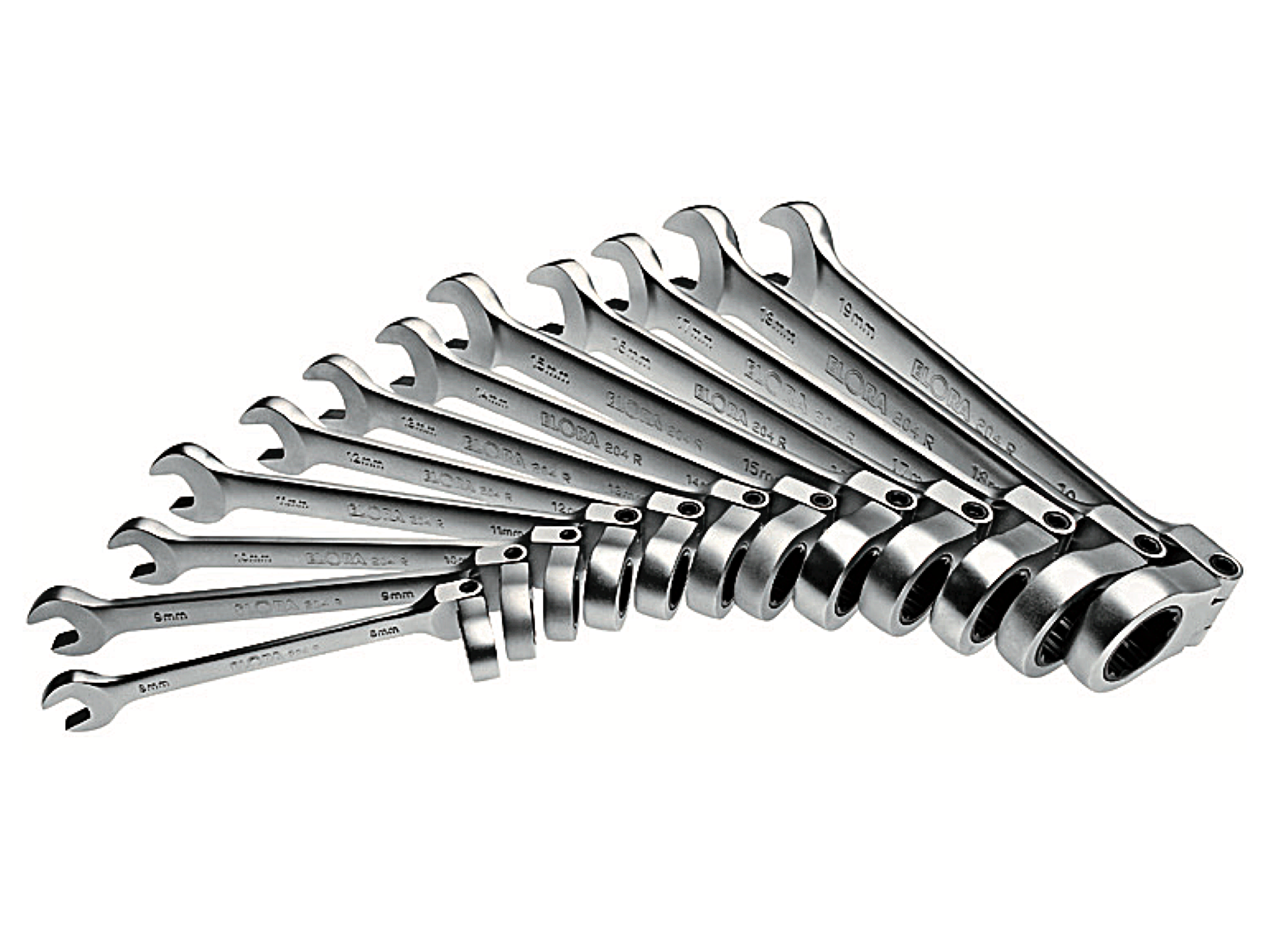 ELORA 204RS12M Combination Spanner Ring Ratchet (ELORA Tools) - Premium Combination Spanner from ELORA - Shop now at Yew Aik.