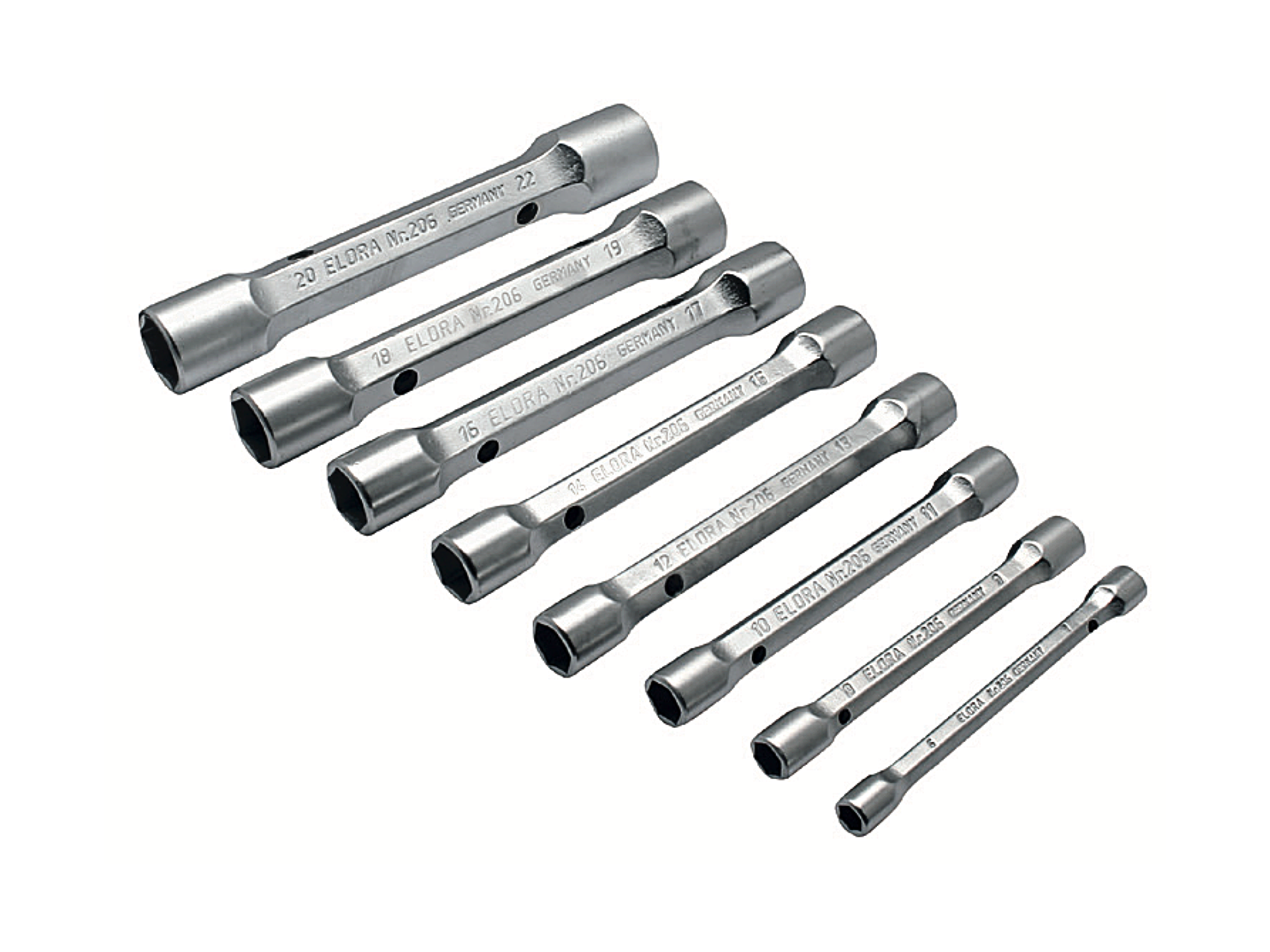 ELORA 206S 8M/10M Hexagon Tubular Box Spanner (ELORA Tools) - Premium Box Spanner from ELORA - Shop now at Yew Aik.