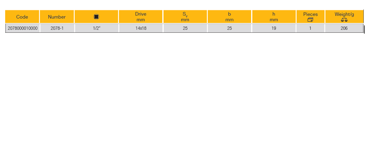 ELORA 2078-1 Fixed Square Insert Tool (ELORA Tools) - Premium Insert Tool from ELORA - Shop now at Yew Aik.