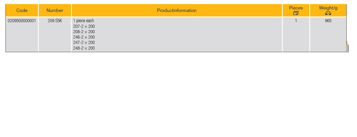 ELORA 209 S5K Machinists File Set (ELORA Tools) - Premium Machinists File Set from ELORA - Shop now at Yew Aik.