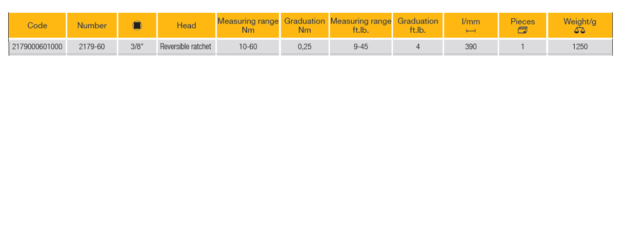 ELORA 2179-60 3/8" Torque Wrench With Vernier Scale (ELORA Tools) - Premium 3/8" Torque Wrench from ELORA - Shop now at Yew Aik.