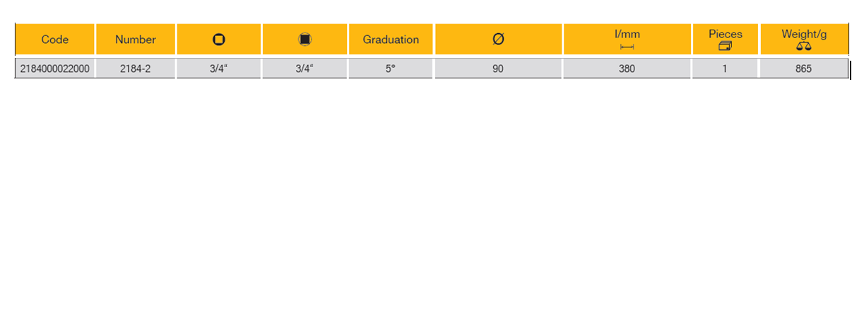 ELORA 2184-2 3/4" Torque Wrench Angle Gauge (ELORA Tools) - Premium 3/4" Torque Wrench from ELORA - Shop now at Yew Aik.