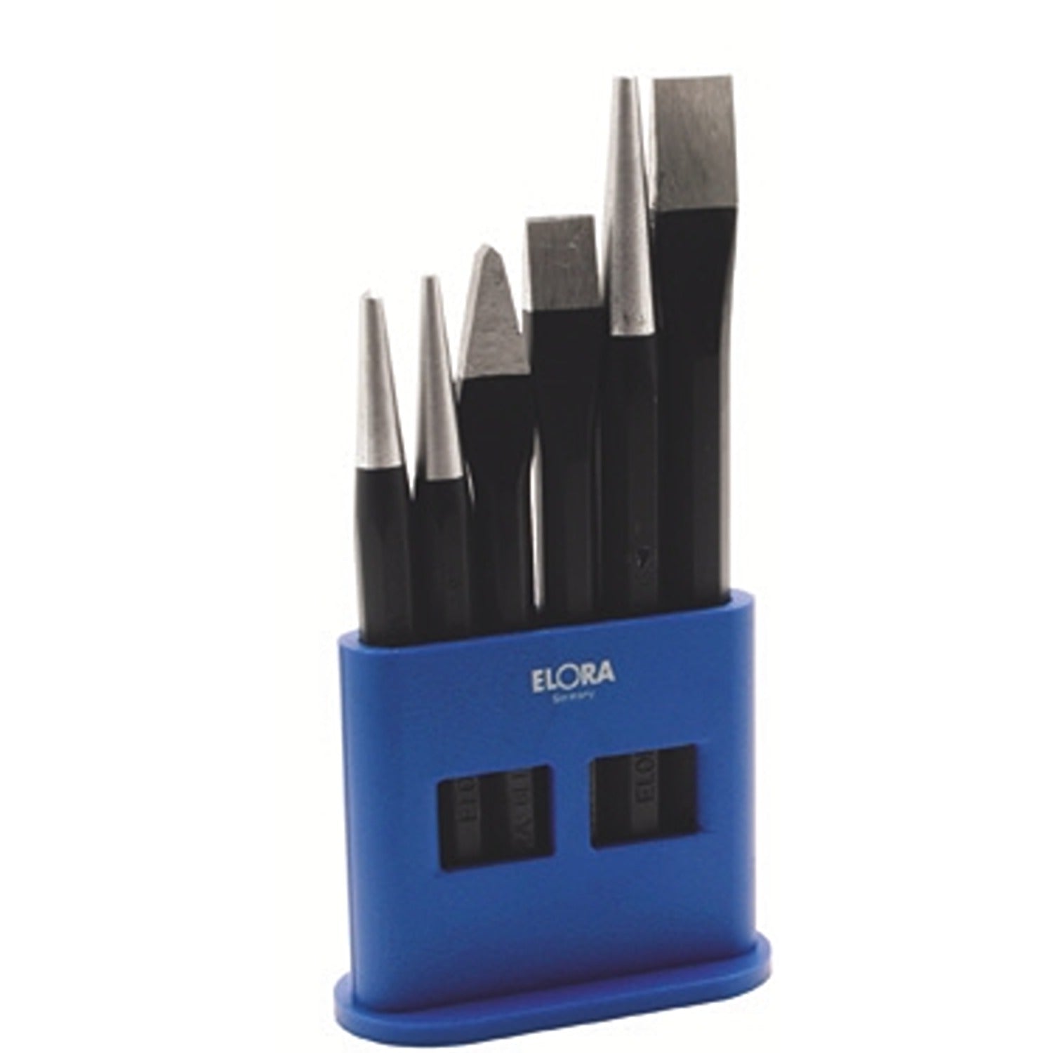 ELORA 266S Chisel And Punch Set In Wooden Holder (ELORA Tools) - Premium Chisel and Punch Set from ELORA - Shop now at Yew Aik.