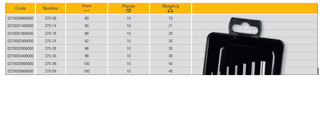 ELORA 270 Pin Punch With Guide Sleeve (ELORA Tools) - Premium Pin Punch from ELORA - Shop now at Yew Aik.